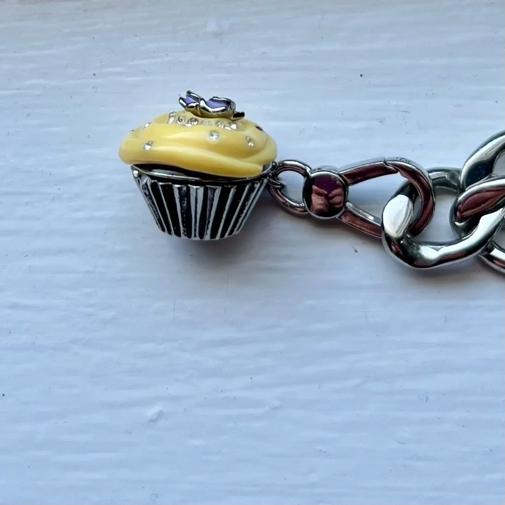 Juicy Couture Bling Yellow Cupcake Charm